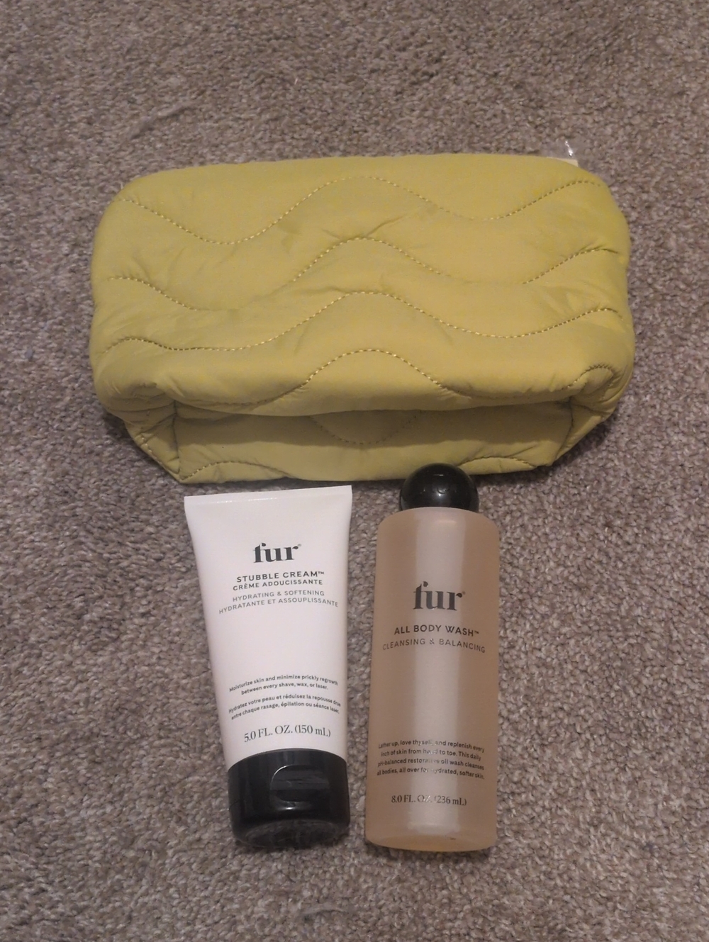 fur Body Care Set with Dopp Bag